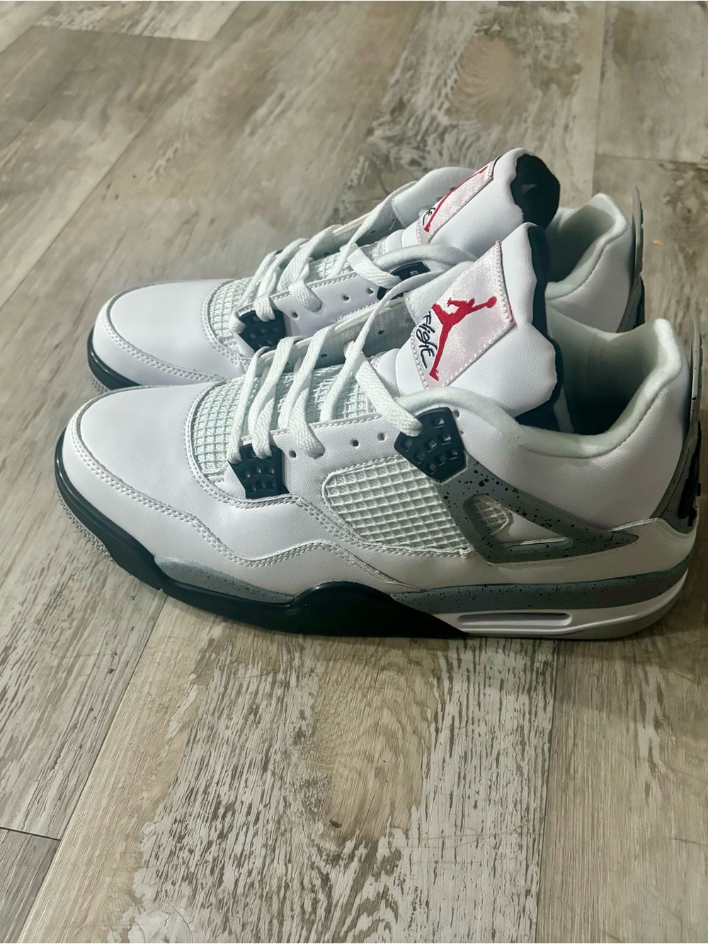 Nike Air Jordan 4 Retro White Cement Sneakers